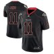 Camiseta NFL Limited Hombre Atlanta Falcons Julio Jones Negro Color Rush 2018 Lights Out