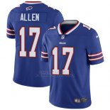 Camiseta NFL Limited Hombre Buffalo Bills 17 Josh Allen Azul Stitched Vapor Untouchable