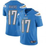 Camiseta NFL Limited Hombre Los Angeles Chargers 17 Philip Rivers Electric Azul Alterno Stitched Apor Untouchable
