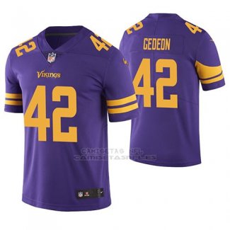 Camiseta NFL Limited Hombre Minnesota Vikings Ben Gedeon Violeta Color Rush