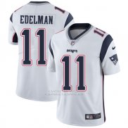 Camiseta NFL Limited Hombre New England Patriots 11 Edelman Blanco