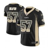 Camiseta NFL Limited Hombre New Orleans Saints Alex Okafor Saints Negro 2018 Drift Fashion Color Rush