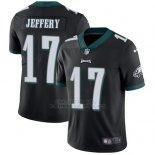 Camiseta NFL Limited Hombre Philadelphia Eagles 17 Alshon Jeffery Negro Alternate Stitched Vapor Untouchable