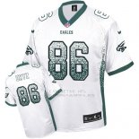 Camiseta NFL Limited Hombre Philadelphia Eagles 86 Zach Ertz Blanco Stitched Drift Fashion