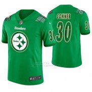 Camiseta NFL Limited Hombre Pittsburgh Steelers James Conner St. Patrick's Day Verde