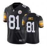 Camiseta NFL Limited Hombre Pittsburgh Steelers Jesse James Negro Vapor Untouchable Throwback