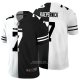 Camiseta NFL Limited Las Vegas Raiders Kaepernick White Black Split