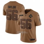 Camiseta NFL Limited New York Giants Lawrence Taylor 2023 Salute To Service Retired Marron