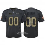 Camiseta NFL Limited Nino Seattle Seahawks Personalizada 2016 Salute To Service Negro