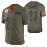 Camiseta NFL Limited Pittsburgh Steelers Joe Haden 2019 Salute To Service Verde