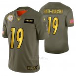 Camiseta NFL Limited Pittsburgh Steelers Juju Smith Schuster 2019 Salute To Service Verde