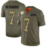 Camiseta NFL Limited Pittsburgh Steelers Roethlisberger 2019 Salute To Service Verde