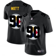 Camiseta NFL Limited Pittsburgh Steelers Watt Logo Dual Overlap Negro
