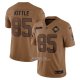 Camiseta NFL Limited San Francisco 49ers George Kittle 2023 Salute To Service Marron