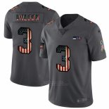Camiseta NFL Limited Seattle Seahawks Wilson Retro Flag Negro
