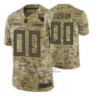 Camiseta NFL Limited Tennessee Titans Personalizada Salute To Service Verde