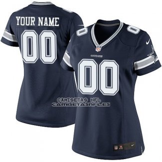 Camiseta NFL Mujer Dallas Cowboys Personalizada Azul