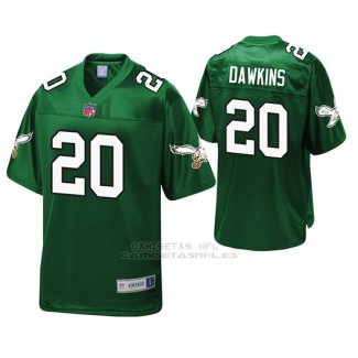 Camiseta NFL Philadelphia Eagles Brian Dawkins Kelly Verde Pro Line