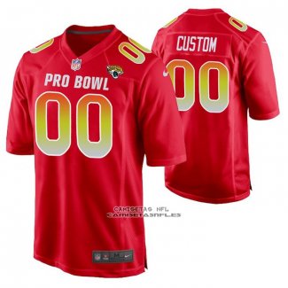 Camiseta NFL Pro Bowl Jacksonville Jaguars Personalizada Rojo
