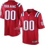 Camiseta NFL Replica New England Patriots Personalizada Rojo