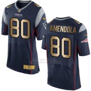 Camiseta New England Patriots Amendola Profundo Azul Nike Gold Elite NFL Hombre