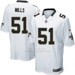 Camiseta New Orleans Saints Mills Blanco Nike Game NFL Hombre