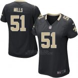 Camiseta New Orleans Saints Mills Negro Nike Game NFL Mujer