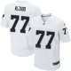 Camiseta Oakland Raiders Alzado Blanco Nike Elite NFL Hombre