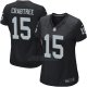 Camiseta Oakland Raiders Crabtree Negro Nike Game NFL Mujer