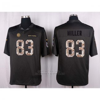 Camiseta Pittsburgh Steelers Miller Apagado Gris Nike Anthracite Salute To Service NFL Hombre