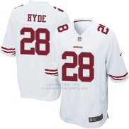 Camiseta San Francisco 49ers Hyde Blanco Nike Game NFL Nino