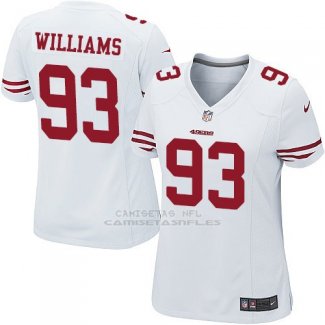 Camiseta San Francisco 49ers Williams Blanco Nike Game NFL Mujer