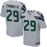 Camiseta Seattle Seahawks Thomas Iii Apagado Nike Elite NFL Blanco Hombre