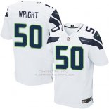 Camiseta Seattle Seahawks Wright Blanco Nike Elite NFL Hombre