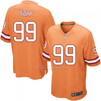 Camiseta Tampa Bay Buccaneers Sapp Naranja Nike Game NFL Nino
