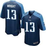 Camiseta Tennessee Titans Wright Azul Oscuro Nike Game NFL Hombre