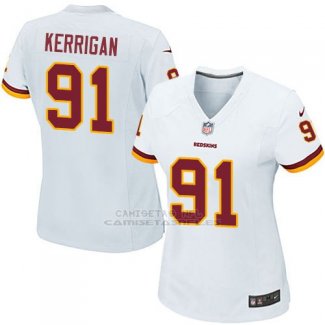 Camiseta Washington Commanders Kerrigan Blanco Nike Game NFL Mujer