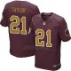 Camiseta Washington Commanders Taylor Apagado Rojo Nike Elite NFL Hombre