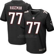 Camiseta Atlanta Falcons Hageman Negro Nike Elite NFL Hombre