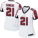 Camiseta Atlanta Falcons Sanders Blanco Nike Game NFL Mujer