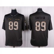 Camiseta Baltimore Ravens Smith Sr Apagado Gris 2016 Nike Anthracite Salute To Service NFL Hombre