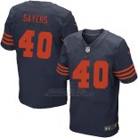 Camiseta Chicago Bears Sayers Apagado Azul Nike Elite NFL Hombre