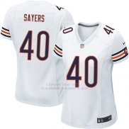 Camiseta Chicago Bears Sayers Blanco Nike Game NFL Mujer