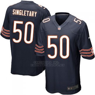 Camiseta Chicago Bears Singletary Blanco Negro Nike Game NFL Nino