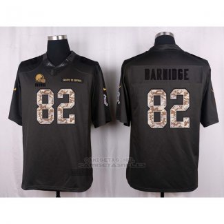 Camiseta Cleveland Browns Barnidge Apagado Gris Nike Anthracite Salute To Service NFL Hombre