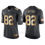 Camiseta Dallas Cowboys Witten Negro 2016 Nike Gold Anthracite Salute To Service NFL Hombre Camiseta Dallas Cowboys Witten Negro 2016 Nike Gold Anthracite Salute To Service NFL Hombre