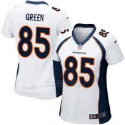 Camiseta Denver Broncos Green Blanco Nike Game NFL Mujer