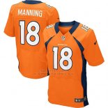Camiseta Denver Broncos Manning Naranja Nike Elite NFL Hombre
