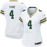 Camiseta Green Bay Packers Favre Blanco Nike Game NFL Mujer