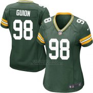 Camiseta Green Bay Packers Guion Verde Militar Nike Game NFL Mujer